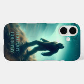 Coques Case-Mate iPhone Sasquatch hurlant à la lune (Verso (horizontal))