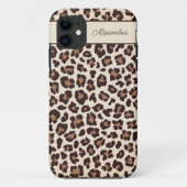Coques Case-Mate iPhone Sassy Cheetah Imprimer Monogramme (Dos)