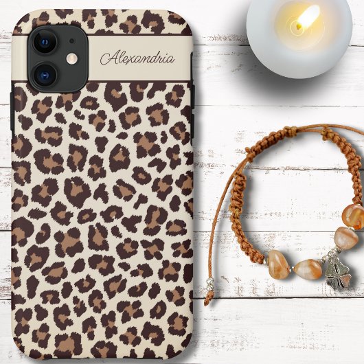 Coques Case-Mate iPhone Sassy Cheetah Imprimer Monogramme