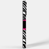 Coques Case-Mate iPhone Sassy et chic Zebra Imprimer Monogramme en dentell (Verso / Droite)