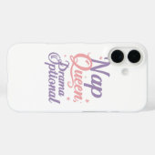 Coques Case-Mate iPhone Sassy "Nap Queen" Pastel Typography (Verso (horizontal))
