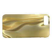 Coques Case-Mate iPhone Satin abstrait d'or liquide (Dos (Horizontal))