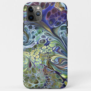 Case-Mate iPhone Case Sauge vert olive, bleu violet bordeaux abstrait