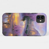 Coques Case-Mate iPhone Saule rose au coucher du soleil près de l'étang (Dos (Horizontal))