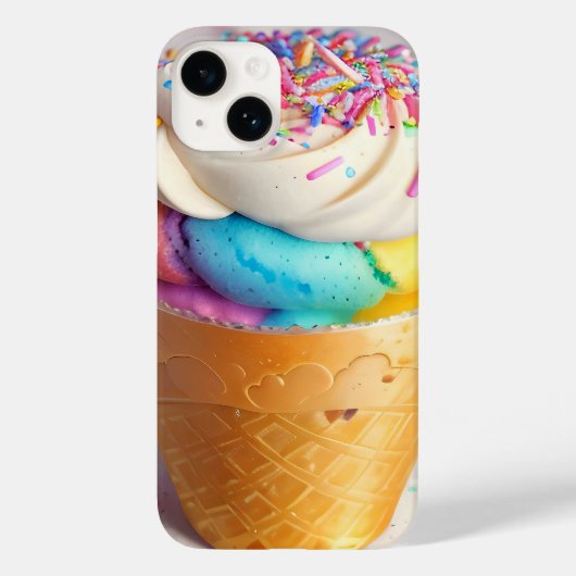 Coques Case-Mate iPhone Saupoudrer de cônes de crème glacée (Verso)