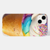 Coques Case-Mate iPhone Saupoudrer de cônes de crème glacée (Verso (horizontal))
