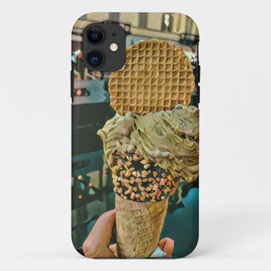 Coques Case-Mate iPhone Saupoudrer de crème glacée au chocolat (Dos)