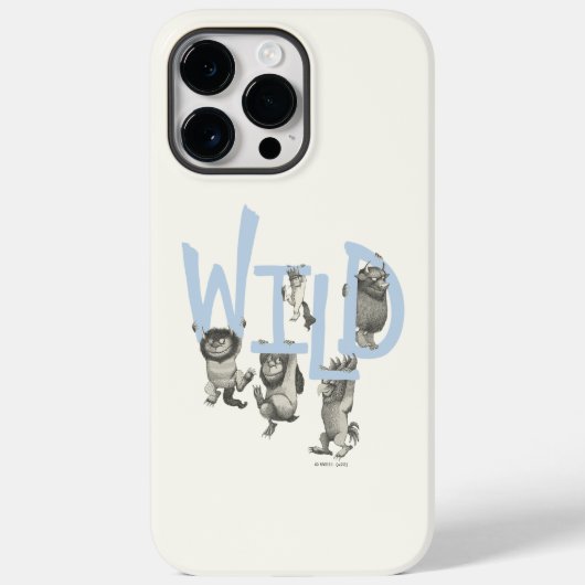 Coques Case-Mate iPhone SAUVAGE | Wild Things et Max - Bleu (Verso)