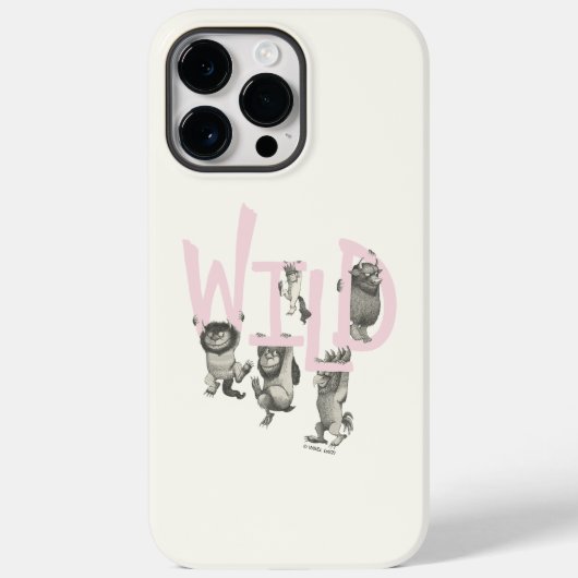Coques Case-Mate iPhone SAUVAGE | Wild Things et Max - Rose (Verso)