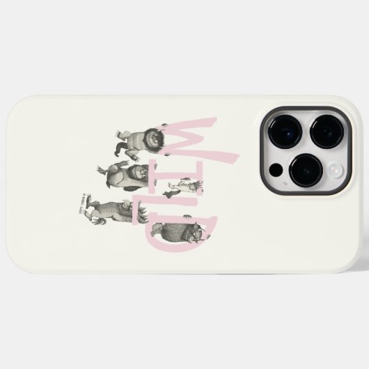 Coques Case-Mate iPhone SAUVAGE | Wild Things et Max - Rose (Verso (horizontal))