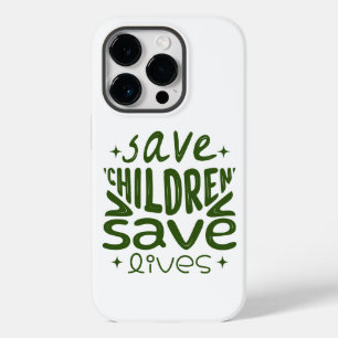 Coque Pour iPhone 14 Pro Sauver les enfants, sauver des vies
