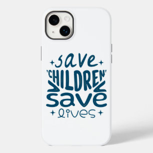 Coque Pour iPhone 14 Plus Sauver les enfants, sauver des vies