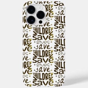 Coque Pour Pour iPhone 14 Pro Max Sauver les enfants, sauver des vies