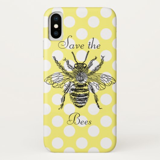 Coques Case-Mate iPhone Sauvez le cas de téléphone d'abeilles (Dos)