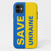 Coques Case-Mate iPhone Sauvez le drapeau ukrainien (Dos)