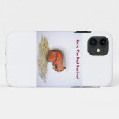 Coques Case-Mate iPhone Sauvez l'écureuil rouge (Dos (Horizontal))