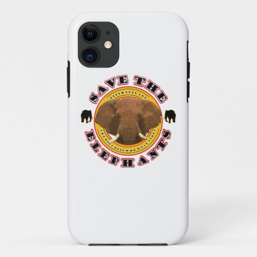 Coques Case-Mate iPhone Sauvez les éléphants (Dos)