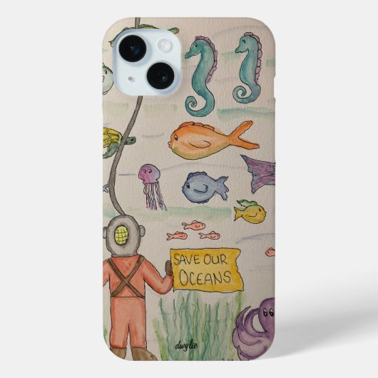 Coques Case-Mate iPhone Sauvez nos océans (Verso)