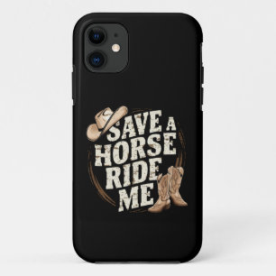 Case-Mate iPhone Case Save a Horse Ride Me Drôle Cowboy Western