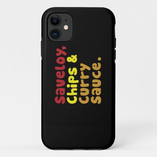 Coques Case-Mate iPhone Saveloy, chips & Curry Sauce. (Dos)