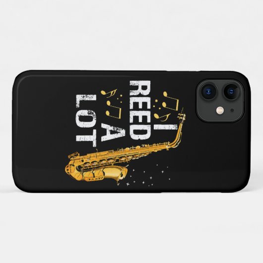 Coques Case-Mate iPhone Saxophone drôle (Dos (Horizontal))