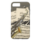 Coques Case-Mate iPhone Saxophone et musique de piano (Dos)