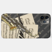 Coques Case-Mate iPhone Saxophone et musique de piano (Dos (Horizontal))