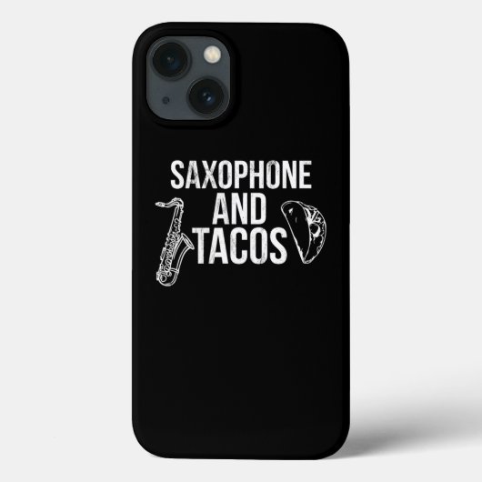 Coques Case-Mate iPhone Saxophone Et Tacos Funny Taco Band  (Verso)