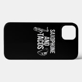 Coques Case-Mate iPhone Saxophone Et Tacos Funny Taco Band  (Verso (horizontal))