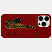 Coques Case-Mate iPhone Saxophone - Personnalisable (Verso (horizontal))