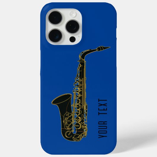 Coques Case-Mate iPhone Saxophone - Personnalisable (Verso)