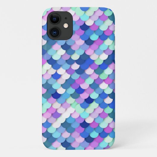 Coques Case-Mate iPhone "Scales Dragon" - bleu, orchidée et lavande (Dos)