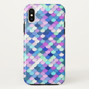 Coques Pour iPhone "Scales Dragon" - bleu, orchidée et lavande