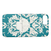 Coques Case-Mate iPhone Scallop Seashell Leaf Scroll Damask Beach Shops (Dos (Horizontal))