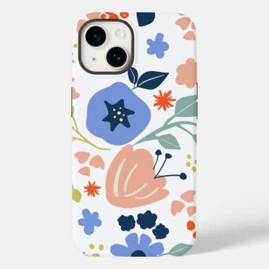 Coques Case-Mate iPhone Scandi moderne floral (Verso)