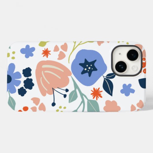 Coques Case-Mate iPhone Scandi moderne floral (Verso (horizontal))