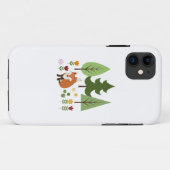 Coques Case-Mate iPhone Scandinavian Style Fox Flowers Trees Illustration (Dos (Horizontal))
