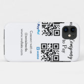 Coques Case-Mate iPhone Scanner pour payer le code q r paypal venmo ajoute (Dos (Horizontal))