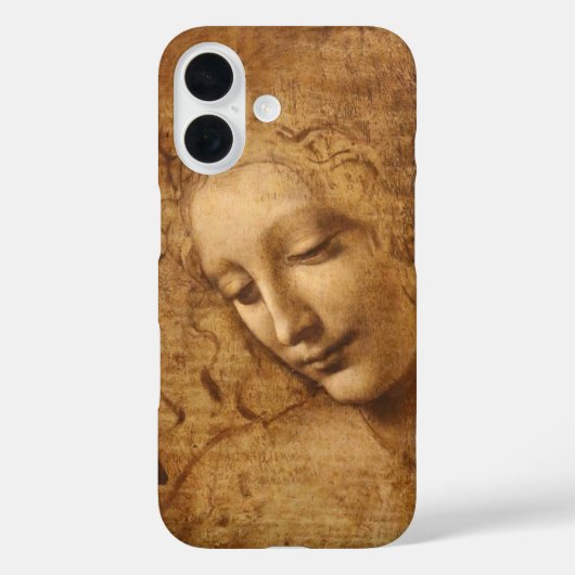 Coques Case-Mate iPhone Scapigliata de Léonard de Vinci, Chef d'une femme (Verso)