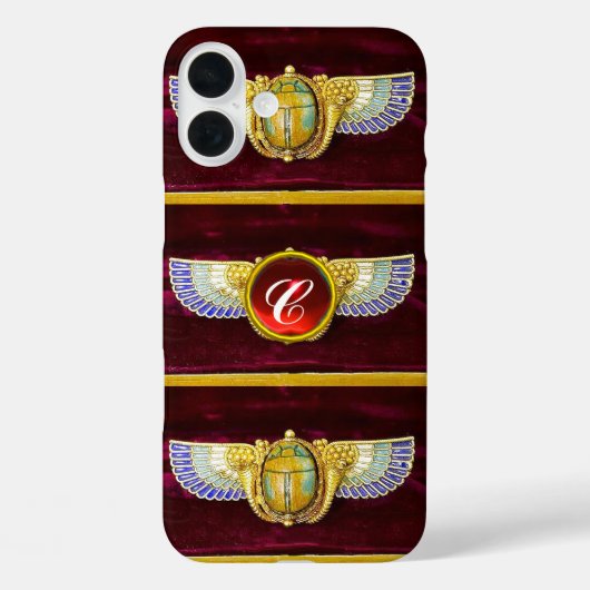 COQUES Case-Mate iPhone SCARABE À FEU ÉGYPTIENNE ANTIQUE /BOÎTE À DENRÉES (Verso)