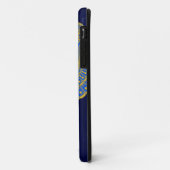 Coques Case-Mate iPhone Scarabée à ailes par Egyptien, bleu (Dos/Gauche)