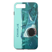 Coques Case-Mate iPhone Scary Shark dossiers de téléphone de nom personnal (Dos)