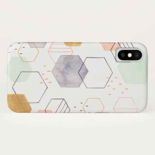 Coques Case-Mate iPhone Scatter hexadécimal (Dos (Horizontal))