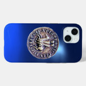 Coques Case-Mate iPhone SCEAU DES CHEVALIERS MODÈLE bleu (Verso (horizontal))