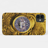 Coques Case-Mate iPhone SCEAU DES CHEVALIERS MODÈLE or jaune (Dos (Horizontal))