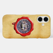 COQUES Case-Mate iPhone SCEAU DU MODÈLE DE CHEVALIERS PARC EN CIRE ROUGE (Verso (horizontal))