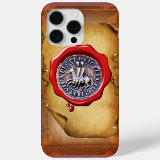 Coques Case-Mate iPhone SCEAU DU MODÈLE DE CHEVALIERS Parchemin de cire (Verso)