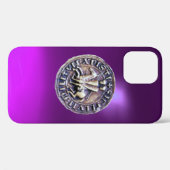 Coques Case-Mate iPhone SCEAU DU MODÈLE DE CHEVALIERS violet (Verso (horizontal))
