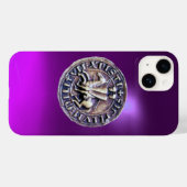 Coques Case-Mate iPhone SCEAU DU MODÈLE DE CHEVALIERS violet (Verso (horizontal))