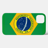 Coques Case-Mate iPhone sceau national du Brésil (Verso (horizontal))